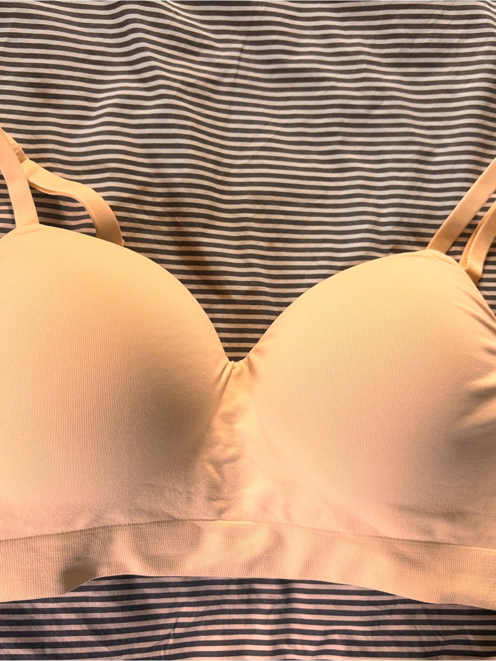 Seamless Cream Everyday Comfort Bra wireless - Picture 2 of 6